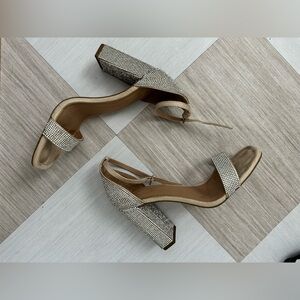 Diamond strap chunky heels 
Size 6.5 
Work once